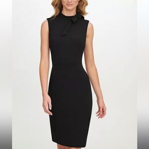 Calvin Klein (12) women black dress with bow